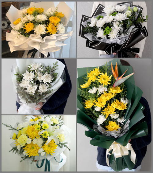 安徽滁州市明光市三界镇梅郢村白事花束代送